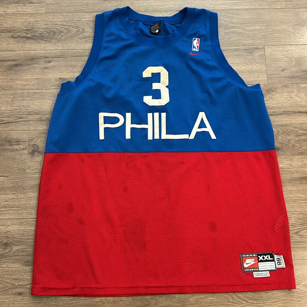 Vintage Philly Allen Iverson Jersey Size XXL